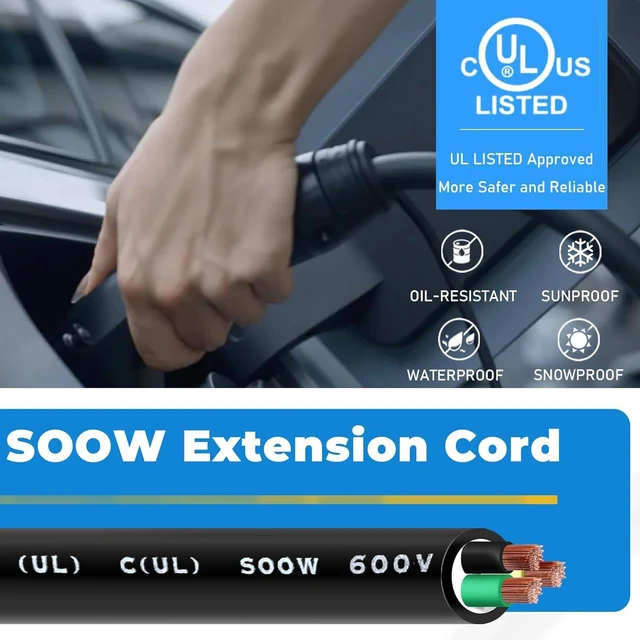 Alt view image 4 of 7 - 15FT 6/3 6AWG SOOW Portable Power Cable (3 Conductor600V 6 Gauge Electrical SOOW Wire for Welder Machine, Generator, EV Car Charger,Portable Light, Motor Lead, Industrial Outdoor