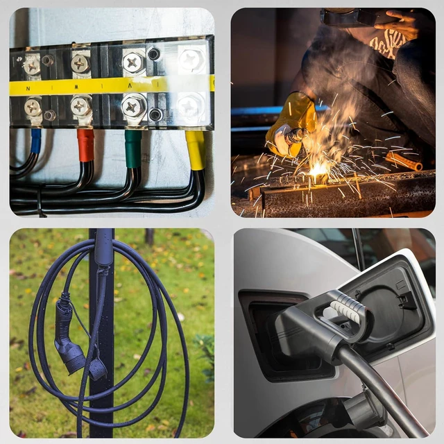 Alt view image 6 of 7 - 15FT 6/3 6AWG SOOW Portable Power Cable (3 Conductor600V 6 Gauge Electrical SOOW Wire for Welder Machine, Generator, EV Car Charger,Portable Light, Motor Lead, Industrial Outdoor