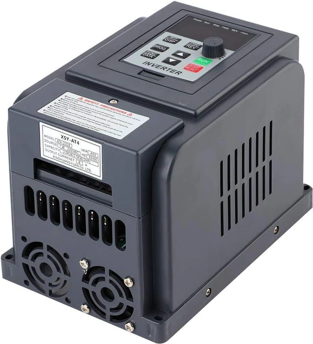 Alt view image 4 of 7 - 1-Phase 220V Input 3-Phase 380V Output VFD Inverter, AT4-1500X 400Hz 8A Variable Frequency Drive Inverter Motor Speed Controller