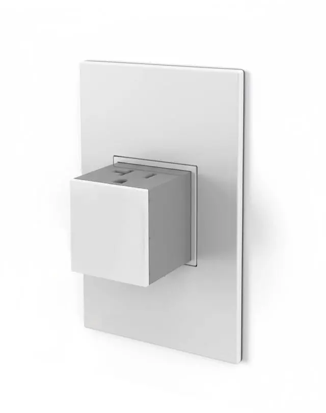 Main image of Legrand adorne 20Amp 1-Gang Pop-Out Outlet in Gloss White with Matching Wall Plate, ARPTR201GW2WP