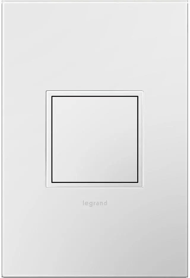 Alt view image 2 of 6 - Legrand adorne 20Amp 1-Gang Pop-Out Outlet in Gloss White with Matching Wall Plate, ARPTR201GW2WP