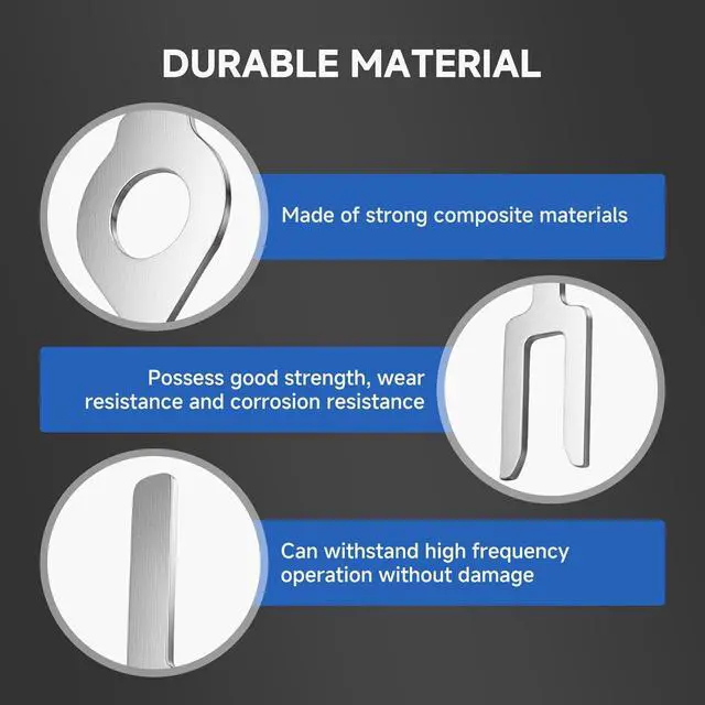 Alt view image 6 of 7 - 10PcsHBL1209 Wall Switch Key for Commercial switches/Wall Switch Fork Key/Key for Tamper Switch/Regarmans Wall Switch Key 39121539
