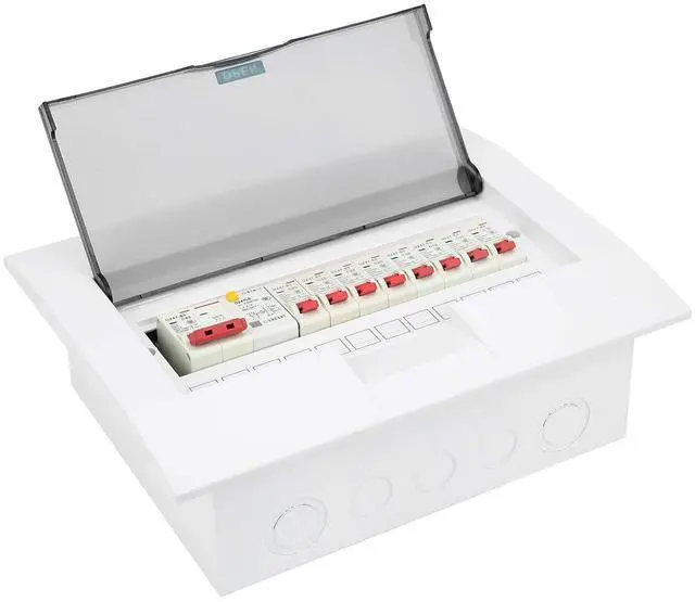 Alt view image 4 of 7 - Sub Panel Breaker Box, Beautiful in Appearance High Breaking Capacity Visible Window Breaker Box for Caravans for Garages for Outbuildings