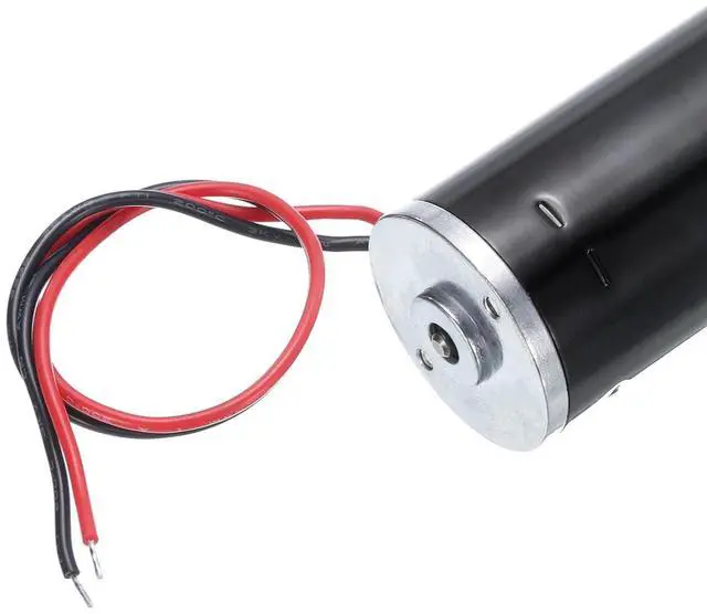 Alt view image 5 of 6 - MECCANIXITY DC 12V High Torque Turbine Worm Geared Motor with 8mm Shaft 110RPM Geared Motor with Wire for Electric Fireplace