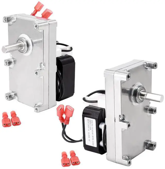 Main image of Criditpid PU-047040 Auger Motor Replacement for Englander 25-PDVC, 55-SHP10, 25-PDV Pellet Stoves, 1 RPM Counter Clockwise Auger Motor, Top and Bottom Auger Motor, 2 Pack.