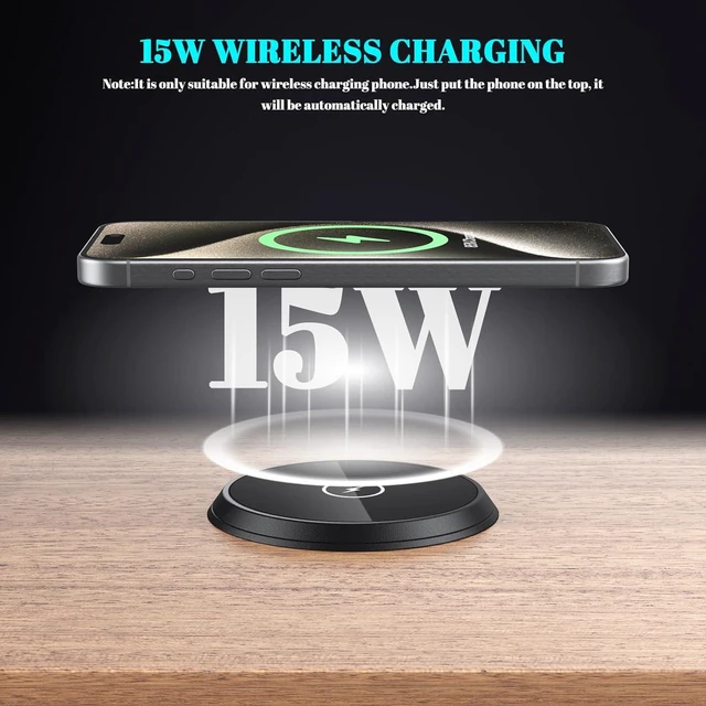 Alt view image 3 of 7 - XBA PD 20W USB C Desk Power Grommet with 15W Wireless Charger Cover, Recessed Power Strip with 18W USB A and 2 AC Outlets,Hidden Power Outlets with 6FT Cords for Office, Home, Conference(Black)