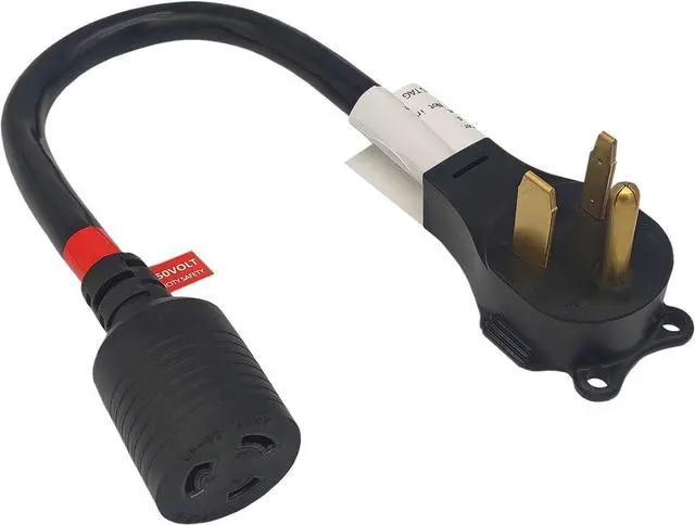 Main image of FC-65L62 Welder Adapter Cord NEMA 6-50P to NEMA L6-20R Male 6-50P Welder Plug to Female L6-20R Lock 3 Prong Receptacle Adapter Output Maximum 20Amp 250Volt