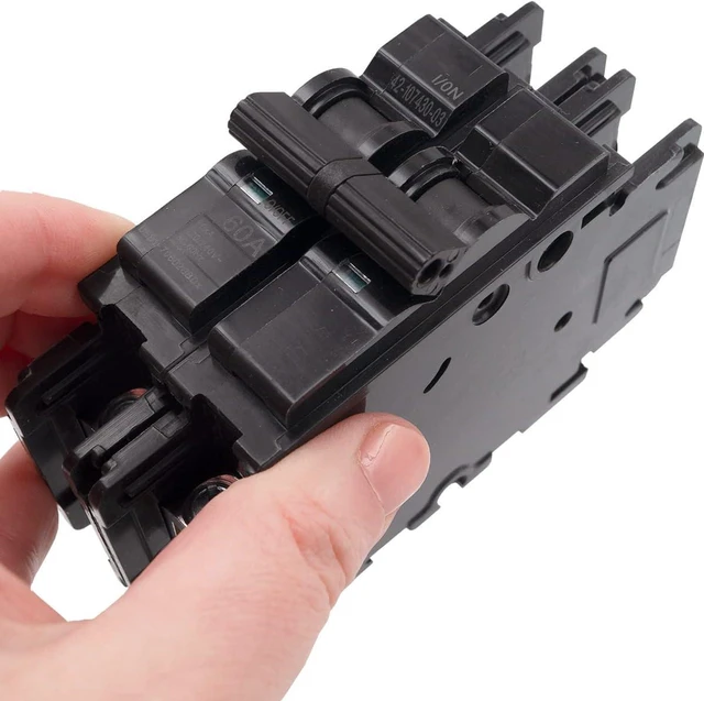 Alt view image 5 of 5 - Supplying Demand 42-107430-03 UEBI-70602BBDx HVAC Circuit Breaker Replacement 2 Pole 60A 230VAC