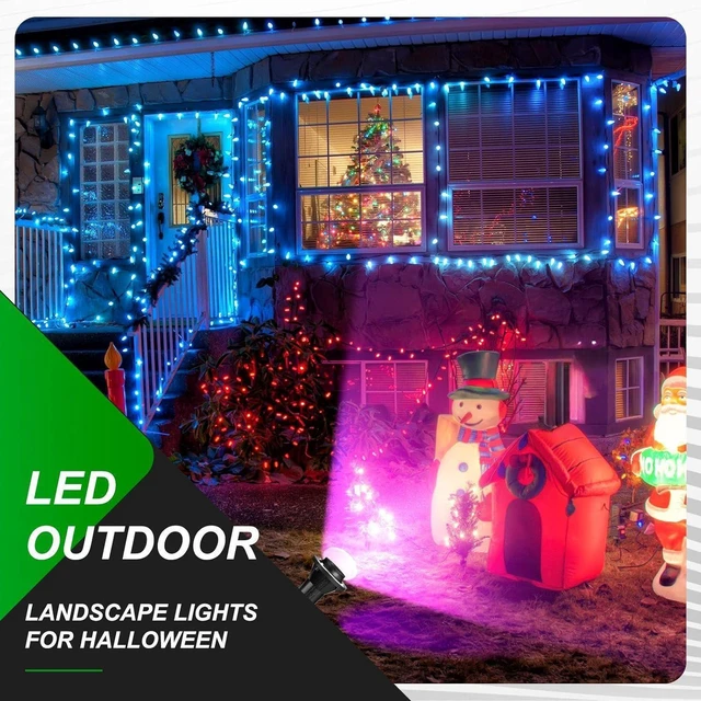 Alt view image 5 of 6 - 2 Pack Christmas Spotlight Outdoor Floodlight Holder Plug in Fixture Stake 120 V Listed Spotlight Outdoor Light Socket 6FT Power Cord E26 Base Adjustable Head 38 Bulb Yard