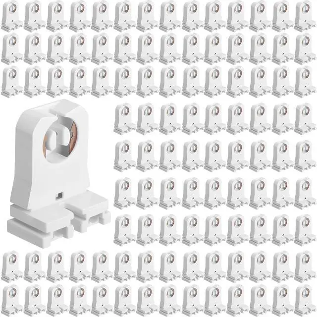 Main image of 100 Pack Non Shunted LED Tombstones T8 T10 T12 Lamp Holder, Bulb Holder Non Shunted Tombstones T8 LED Fluorescent Tube Replacement Light Socket for Ballasts Replacements Kit