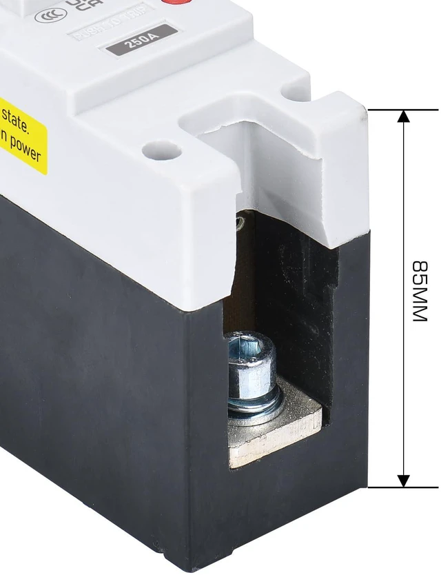 Alt view image 7 of 7 - DIHOOL Heavy Duty Battery Disconnect Switch, DC 250 Amp Circuit Breaker for Power Station Solar System