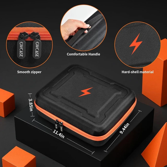 Alt view image 3 of 7 - Case Compatible with Klein Multimeter, Circuit Breaker Finder, Clamp Meter, Outlet Tester Electrician Tools, Storage Carrying Organizer for Electrical Test Kit Screwdriver & Accessories, L (Box Only)