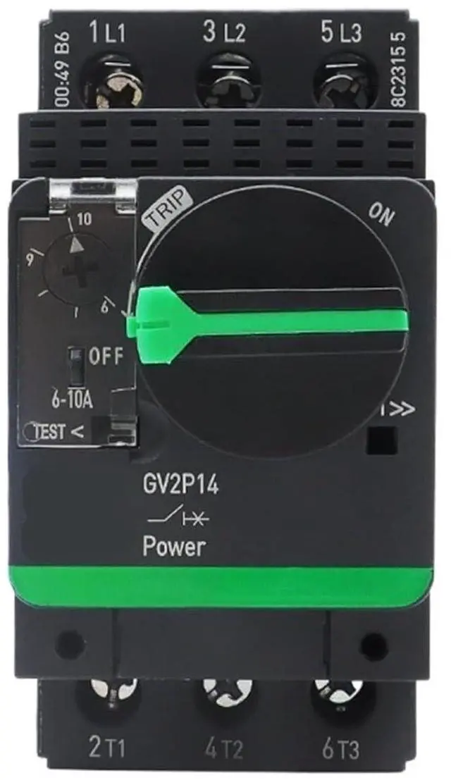Main image of Motor Circuit Breaker Knob Controls Motor Isolation Short Circuit Protection Switch GV2-P 0.1-32A Thermomagnetic(GV2P06 1-1.6A)
