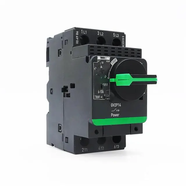 Alt view image 3 of 6 - Motor Circuit Breaker Knob Controls Motor Isolation Short Circuit Protection Switch GV2-P 0.1-32A Thermomagnetic(GV2P06 1-1.6A)
