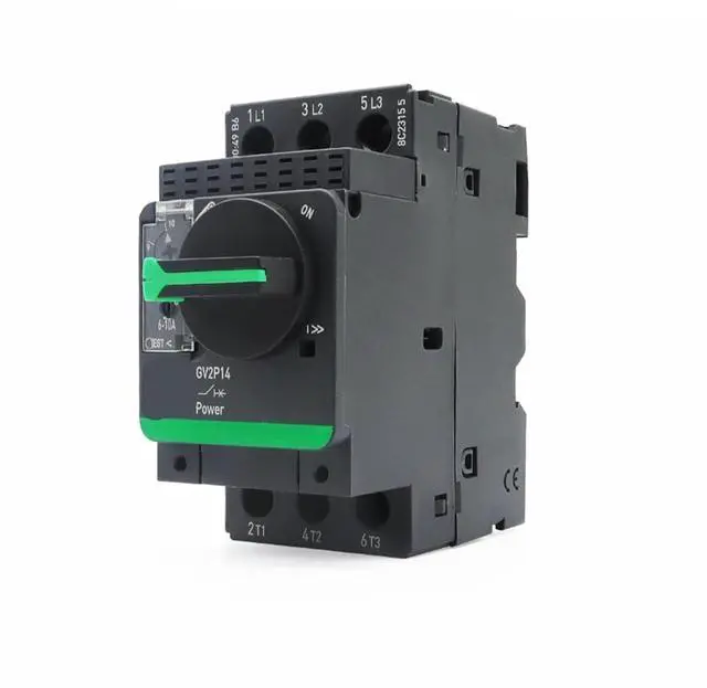 Alt view image 4 of 6 - Motor Circuit Breaker Knob Controls Motor Isolation Short Circuit Protection Switch GV2-P 0.1-32A Thermomagnetic(GV2P06 1-1.6A)