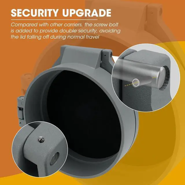 Alt view image 2 of 7 - SDSNTE Steel Security Upgraded Conduit Carrier Kit Fit 6 Inch PVC Pipe for Providing Extra Storage on Truck Rack (PVC Pipe Not Included)
