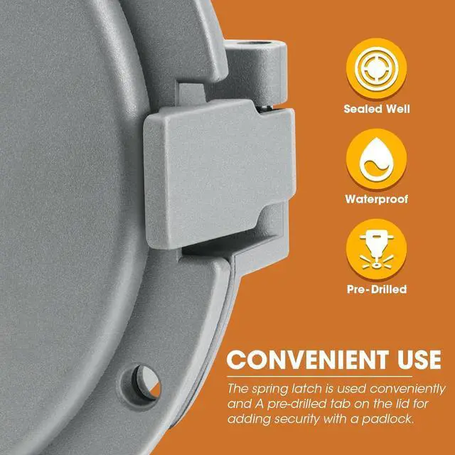 Alt view image 4 of 7 - SDSNTE Steel Security Upgraded Conduit Carrier Kit Fit 6 Inch PVC Pipe for Providing Extra Storage on Truck Rack (PVC Pipe Not Included)