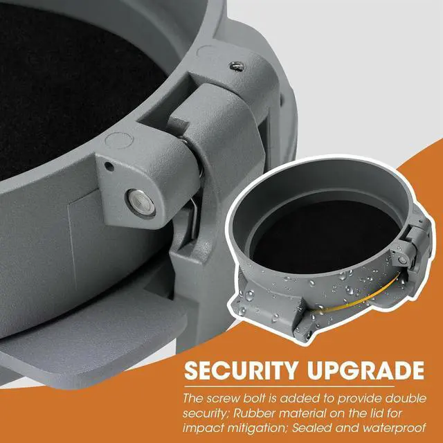Alt view image 5 of 7 - SDSNTE Steel Security Upgraded Conduit Carrier Kit Fit 6 Inch PVC Pipe for Providing Extra Storage on Truck Rack (PVC Pipe Not Included)