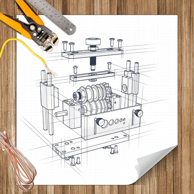Alt view image 2 of 6 - Drill Powered Scrap Wire Stripper Machine, Cable Stripping Machine 6 Channels & 5 Carbide Blade, Stripping Wire from 7/0 to 15 Gauge, Efficient Recycling of Copper Wire (Glitter Black)