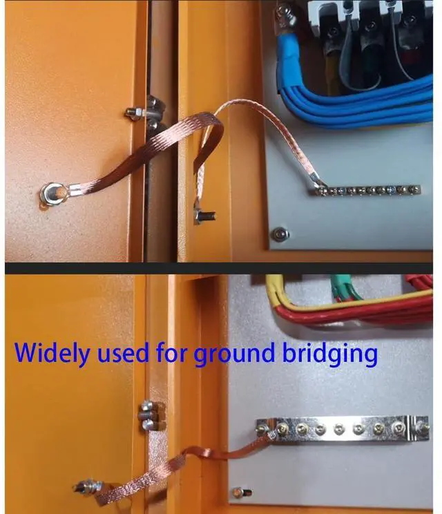 Alt view image 5 of 5 - Tinned Flat Copper Braid Cable,13mm Flat Copper Braided Ground Strap Wire, Flexible Shielding Wire Mesh16.4ft