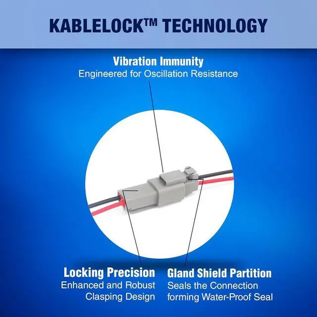 Alt view image 3 of 7 - New Age America® 707pcs Deutsch DT Series Equivalent KableLock Connectors | 2 PIN - 12 PIN | Stamped & Formed Contacts | Tin Plated Copper & PA66 Nylon | IP67 Rated Waterproof | with Assortment Case