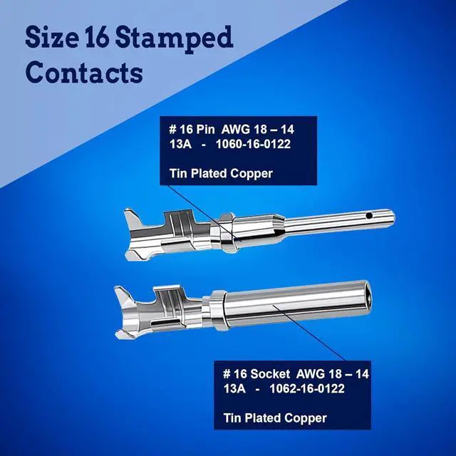 Alt view image 7 of 7 - New Age America® 707pcs Deutsch DT Series Equivalent KableLock Connectors | 2 PIN - 12 PIN | Stamped & Formed Contacts | Tin Plated Copper & PA66 Nylon | IP67 Rated Waterproof | with Assortment Case