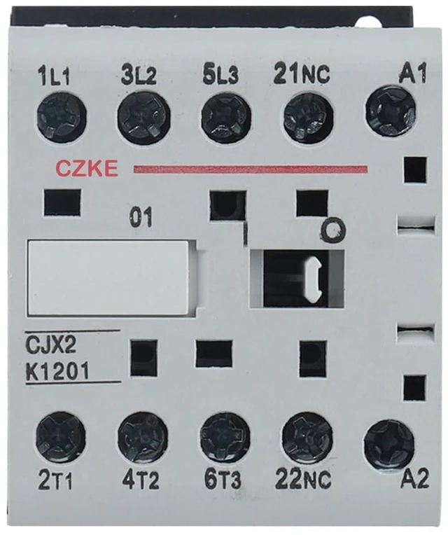 Alt view image 2 of 7 - CJX2-K Mini AC Contactor Din Rail 3P 3main 1NO/3main 1NC Coil Voltage 220V 50/60Hz 6A 9A 12A(CJX2-K-0910,12A)