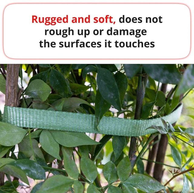 Alt view image 5 of 6 - Green Mule Tape 3/4" x 250', 1800 lbs Break Strength - Heavy Duty UV- & Moisture-Resistant Pull Tape - Unmarked Woven Polyester Webbing Flat Rope for Pulling Wires, Camping, Home Use by IDL Packaging