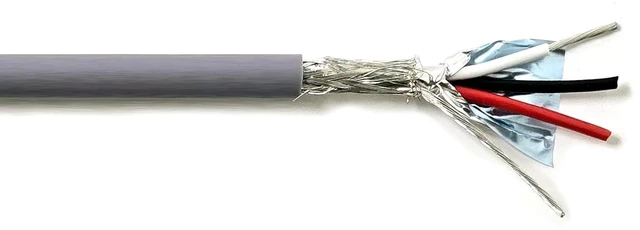 Main image of 3C 20AWG AMESB Shielded Cable Wire (UL2464) - Flexible Str TC, PVC Ins, OS+Drain+TC BRD, PVC JKT for CNC Machine, Stepper Motor, VFD Spindle (Gray 50FT)