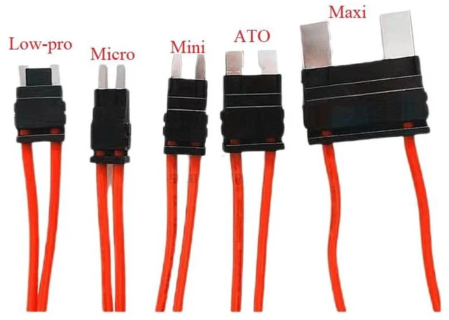 Alt view image 7 of 7 - 5packs Repair Car Fuse Holder Connector Extension Adaptor Acc Fuse tap Holder car Maxi/Standard ATO/Mini/Micro/Low pro/Auto Inline car Holder Plug Adapter Fuse Block Box