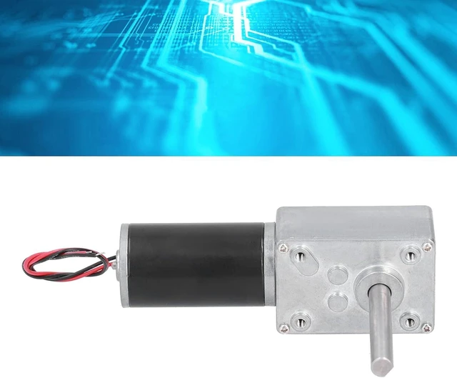 Alt view image 4 of 7 - 5840-31ZY Worm Gear Motor,12V/24V High Torque Turbo Geared Motor Gearbox Worm Gear Motor DC Self Locking Mini Speed Reduction Electric Gear Box Reducer Engine(12V,27RPM)