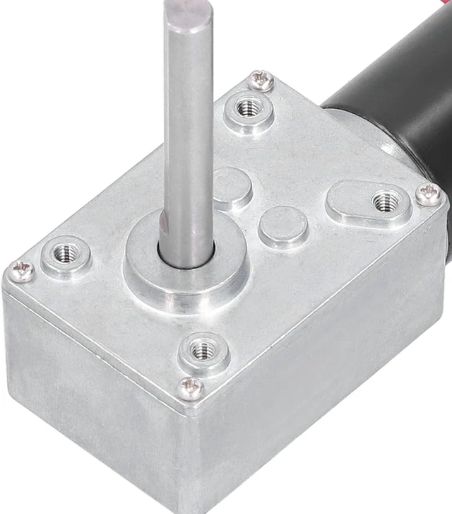 Alt view image 3 of 7 - 5840-31ZY Worm Gear Motor,12V/24V High Torque Turbo Geared Motor Gearbox Worm Gear Motor DC Self Locking Mini Speed Reduction Electric Gear Box Reducer Engine(12V,27RPM)