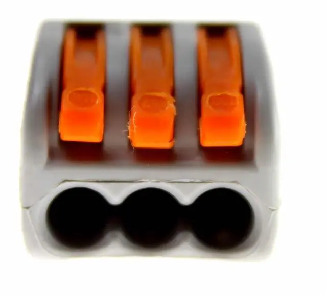 Main image of Wago 222-413 Lever-Nuts 3 Conductor Compact Connectors 50 PK
