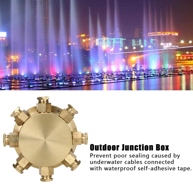 Alt view image 6 of 7 - Junction Box, Waterproof Underwater Junction Box High Performance Sealing for Outdoor Lights Equipment
