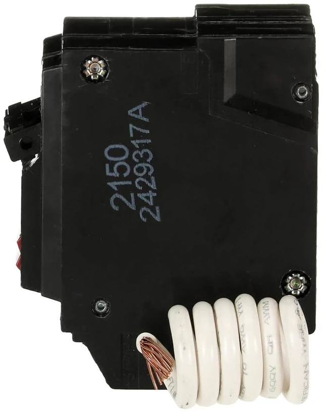 Alt view image 4 of 6 - ABB Q-Line® THQL2150GFT2P 50A 240-Volts Double Pole Circuit Breaker 50 Amp Double Pole Ground Fault Breaker with Self-Test 120/240 VAC 2-Pole GFCI Breaker Ground Fault Circuit Interrupter