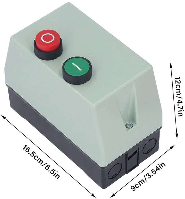 Alt view image 6 of 7 - LE1D09M7 Magnetic Electric Motor Starter Control Magnetic Electric Motor Starter Single Phase 220 230V 7A 3 Phase 380 400V 10A Magnetic Starter On Off Switch Motorstarters