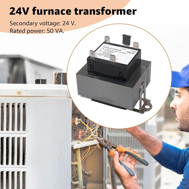 Alt view image 3 of 7 - Upgrade 50VA 240V to 24V Transformer 0130M00138S, Compatible with Goodman Amana,B1141643, B11416-43, PF40224 40VA Furnace Transformers - 208/240 Volt to 24 Volt