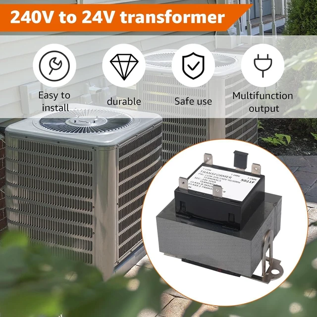 Alt view image 4 of 7 - Upgrade 50VA 240V to 24V Transformer 0130M00138S, Compatible with Goodman Amana,B1141643, B11416-43, PF40224 40VA Furnace Transformers - 208/240 Volt to 24 Volt