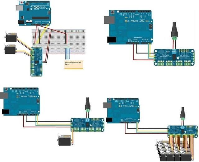 Alt view image 6 of 7 - 10-Pack PCA9685 16-Channel 12-Bit PWM Servo Driver, IIC for Raspberry Pi