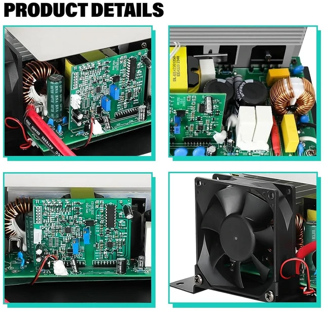 Alt view image 6 of 6 - WF-8955-MBA Power Converter Assembly, 55 Amp for WF-8955PEC & Parallax 7155 Converter for 12V RV Lead-Acid Battery