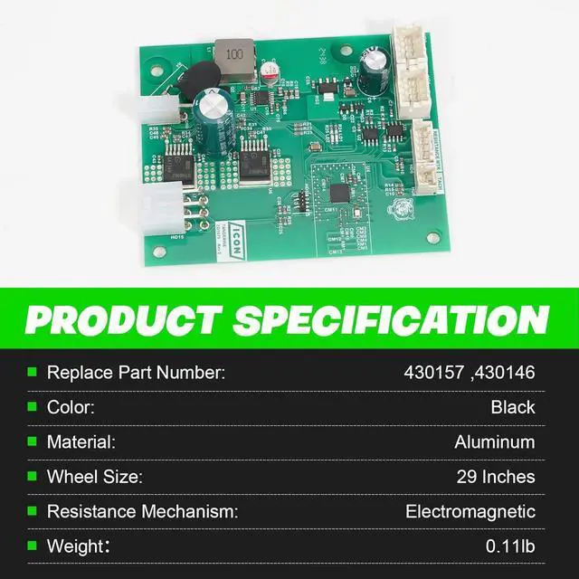 Alt view image 4 of 7 - LEAPTREND 430157 Motor Control Board Controller Compatible with Nordic Track C22I/S10I/S15I/S22I/S27I/SE9I/X24 Stationary Bike, 430146 Controller for Select Elliptical Machines