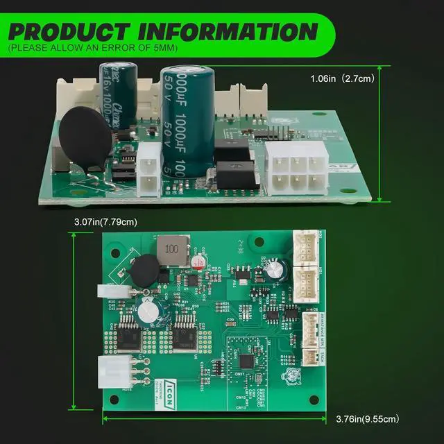 Alt view image 5 of 7 - LEAPTREND 430157 Motor Control Board Controller Compatible with Nordic Track C22I/S10I/S15I/S22I/S27I/SE9I/X24 Stationary Bike, 430146 Controller for Select Elliptical Machines