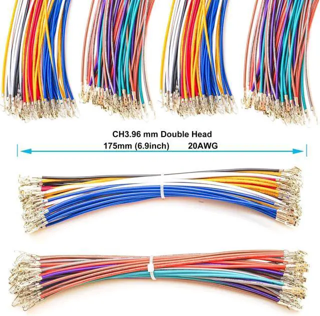 Alt view image 4 of 6 - MX3.96 3.96mm Cable Connector Kit,Compatible with Molex KK 156 3.96mm Pitch 2/3/4/5/6/7/8/9/10 Pin Connector with 20AWG Pre-Crimped Cables(SH-MX3.96-CH)