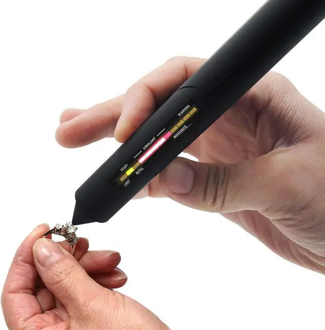 Alt view image 2 of 7 - High Accuracy Professional Diamond Moissanite Tester Gemstone 2pt Jewel Stone Combo Gem Jewelry Test Tool Selection Factory Calibrated Meter Identifier Device