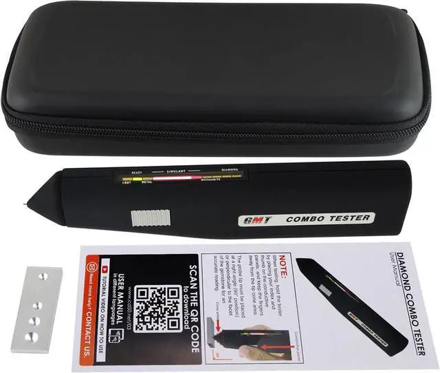 Alt view image 4 of 7 - High Accuracy Professional Diamond Moissanite Tester Gemstone 2pt Jewel Stone Combo Gem Jewelry Test Tool Selection Factory Calibrated Meter Identifier Device