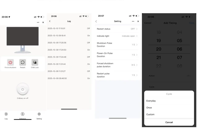 Alt view image 4 of 6 - Zigbee Remote Desktop On Off Power Switch,Tuya app Remote with Child Lock Timing Function,Compatible with Alexa(Tuya Zigbee Hub Needed)