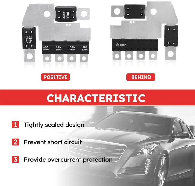 Alt view image 4 of 7 - 13289598 Main Fuse Block Plate 300A-250A-60A-100A-80A Fit for Cadillac ATS CTS SRX XTS/for Chevy Impala Malibu/for Buick Allure Lacrosse Regal 2010-2016 Replace# 13289598 20815889 (13289598)