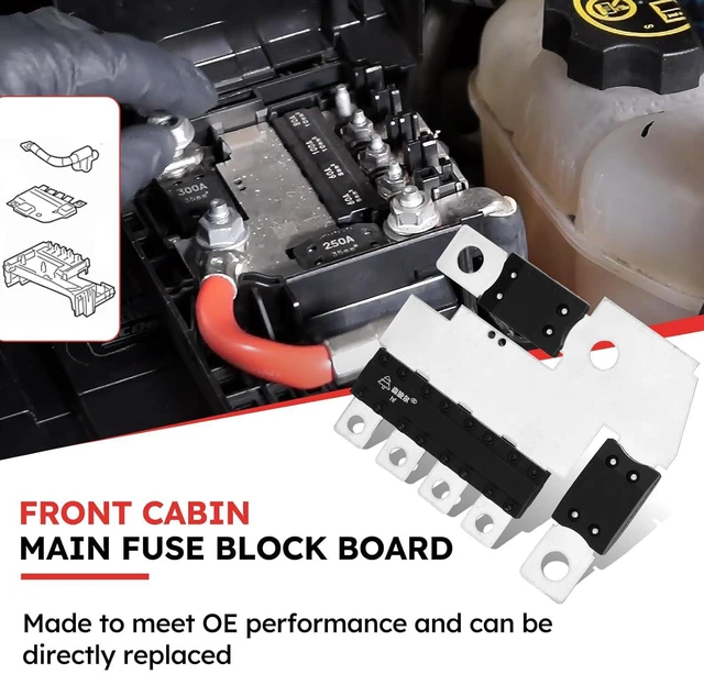 Alt view image 5 of 7 - 13289598 Main Fuse Block Plate 300A-250A-60A-100A-80A Fit for Cadillac ATS CTS SRX XTS/for Chevy Impala Malibu/for Buick Allure Lacrosse Regal 2010-2016 Replace# 13289598 20815889 (13289598)