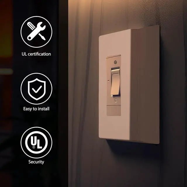 Alt view image 3 of 5 - Kanayu 5 Pieces 4/5" Single Gang Electrical Box Extender UL Listed, Receptacle Extenders for Electrical Box and Power Socket Switch, White