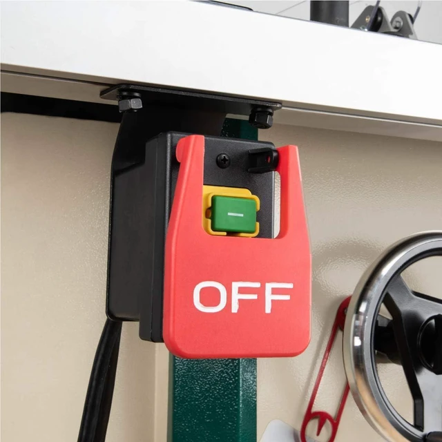 Alt view image 2 of 6 - POWERTEC 120V Magnetic Paddle Switch, 9 Amps, Large Knee Paddle for Power Tools, Fits Table Saw, Router Table, Drill Press, Bench Saw, Bandsaw & Other Electrical Equipment (71054)